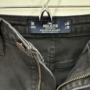 Hollister ultra high rise black jean legging - size 3R